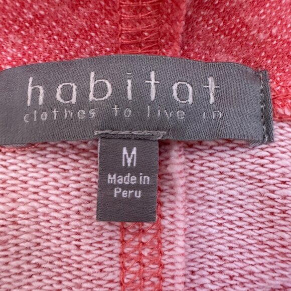 NEW Habitat Clothes to Live In Cerise Terry Tunic Sweatshirt Lagenlook Coral - Picture 10 of 11